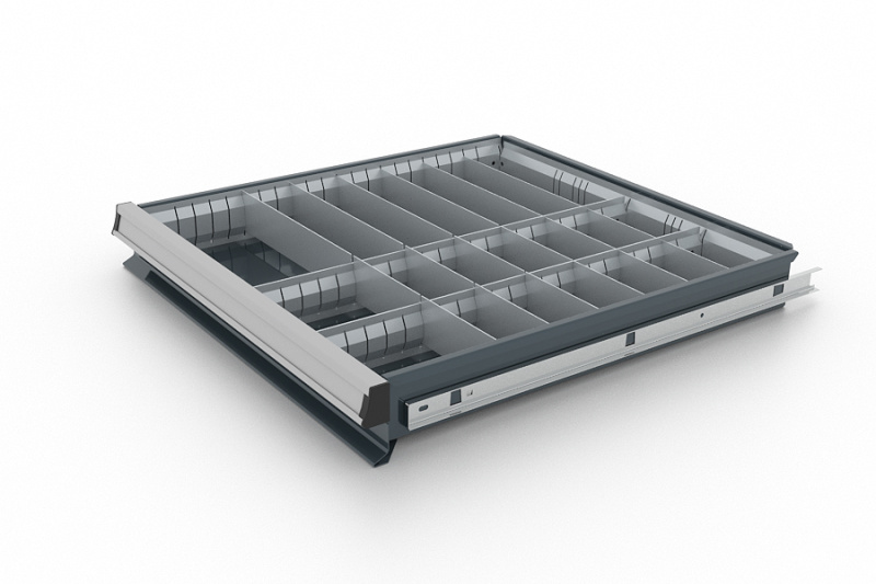 Комплект разделителей ящика тумбы инструментальной Premium 21 ячейка FERRUM 15.001-7001