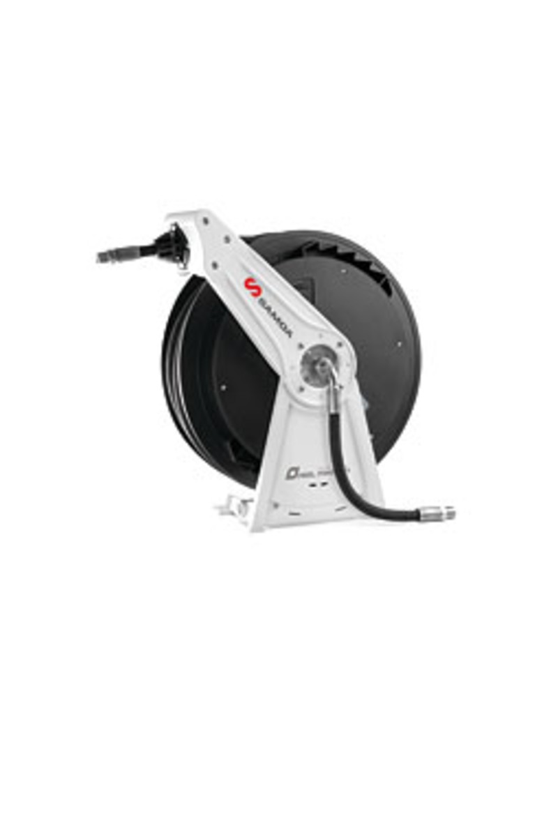 Катушка с одной алюминиевой опорой для консистентной смазки, 10 м х 3/8"