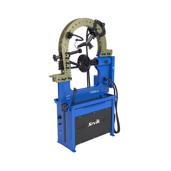 Станок для правки литых дисков SIVIK Titan ALU Компакт 2 цилиндра с электроприводом КС708-20(синий)