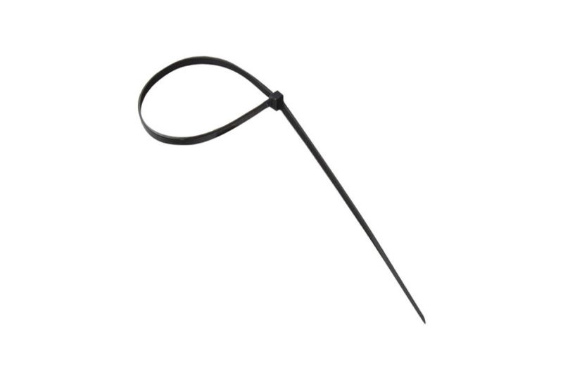 Хомуты-стяжки черные ХС-Ч, 7.6 х 400 мм, 100 шт, нейлоновые СИБИН 3788-76-400