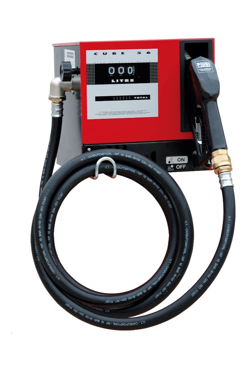 Cube 56 DC 12V - Топливораздаточная колонка с мех. счетчиком и авт. пистолетом, 56 л/мин