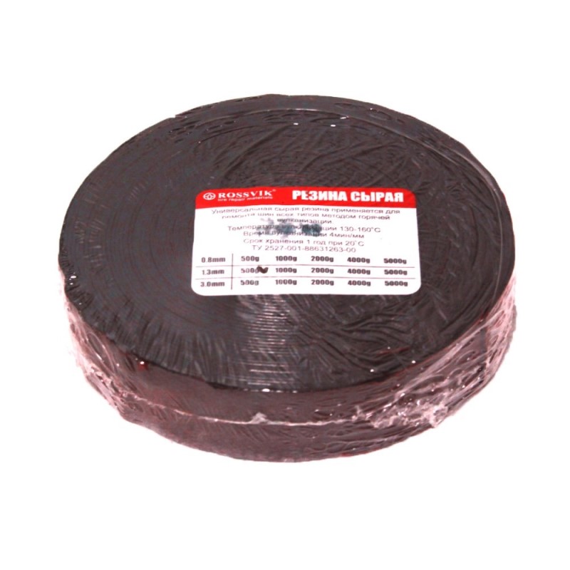 Резина сырая РС-500 25х1.3мм Rossvik (500гр)