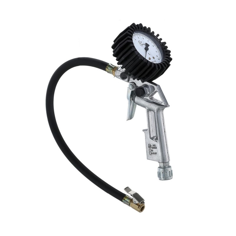 Пистолет для подкачки колес фронтальный ITALY (Манометр WIKA) GUN4