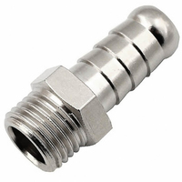 Штуцер Pegas елочка 8мм с наружной резьбой 4002