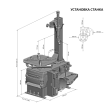 Шиномонтажный станок СИВИК КС-302А от 10" до 24", 380В (серый)